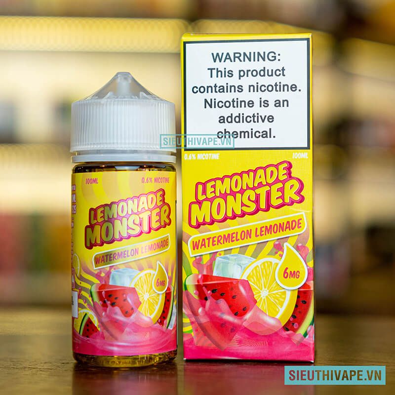 Lemonade Monster Pink Watermelon 100ml Tinh Dầu Vape Mỹ 9534