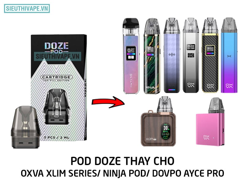 Đầu pod Doze dùng cho Oxva Xlim