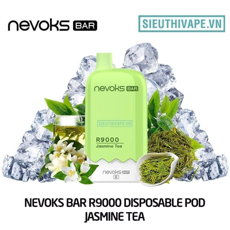 Pod 1 lần Trà Nhài Nevoks Bar R9000 Jasmine Tea