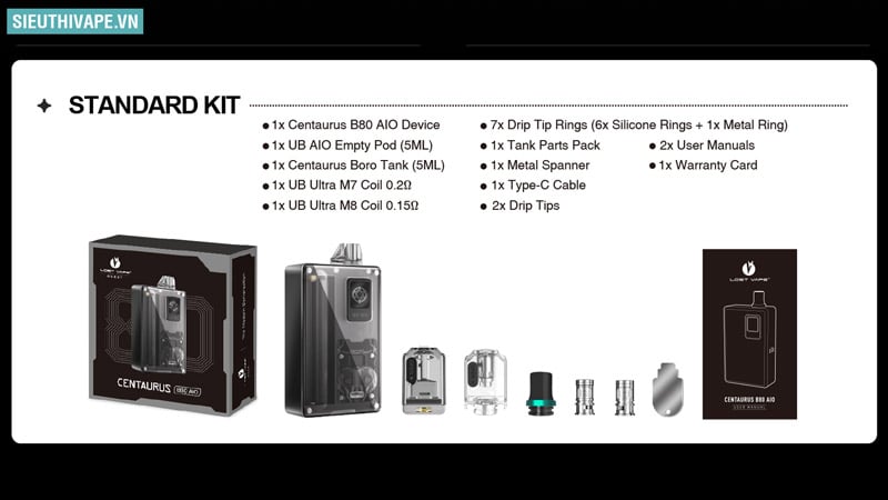 Review Centaurus B80 AIO Lostvape Kit