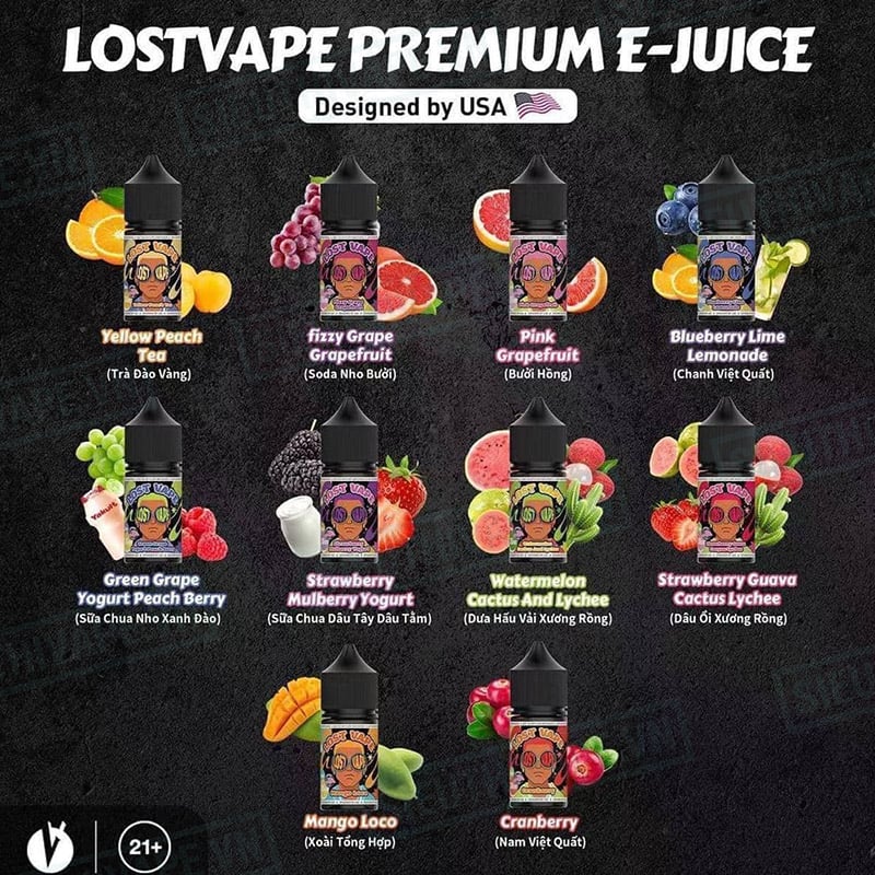 Tinh dầu Lost Vape Premium Salt 30ml chính hãng