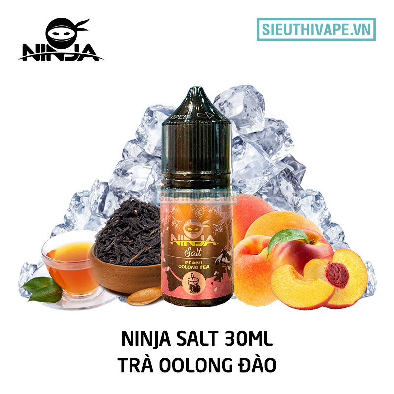 tinh-dau-salt-nic-ninja-salt-60-ni-Peach-Oolong-Tea