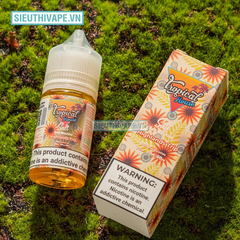 Tinh Dầu Saltnic Tropical House 30ml vị Chanh Mật Ong & Dâu Tây