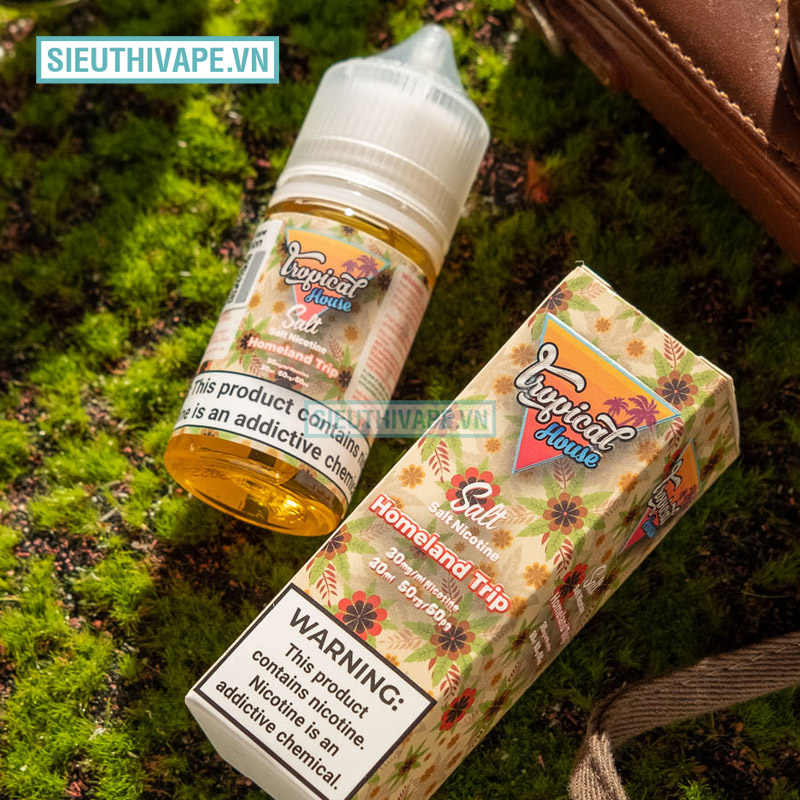 Tinh Dầu Saltnic chính hãng Tropical House 30ml vị Táo Đào & Lê