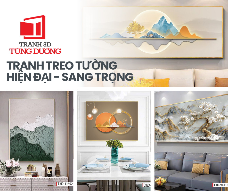 Tranh Treo Tường Hiện Đại Đẹp – Sang Trọng Cho Không Gian Sống
