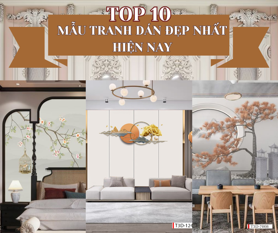 Top 10+ Mẫu Tranh Dán Tường Đẹp Nhất Hiện Nay