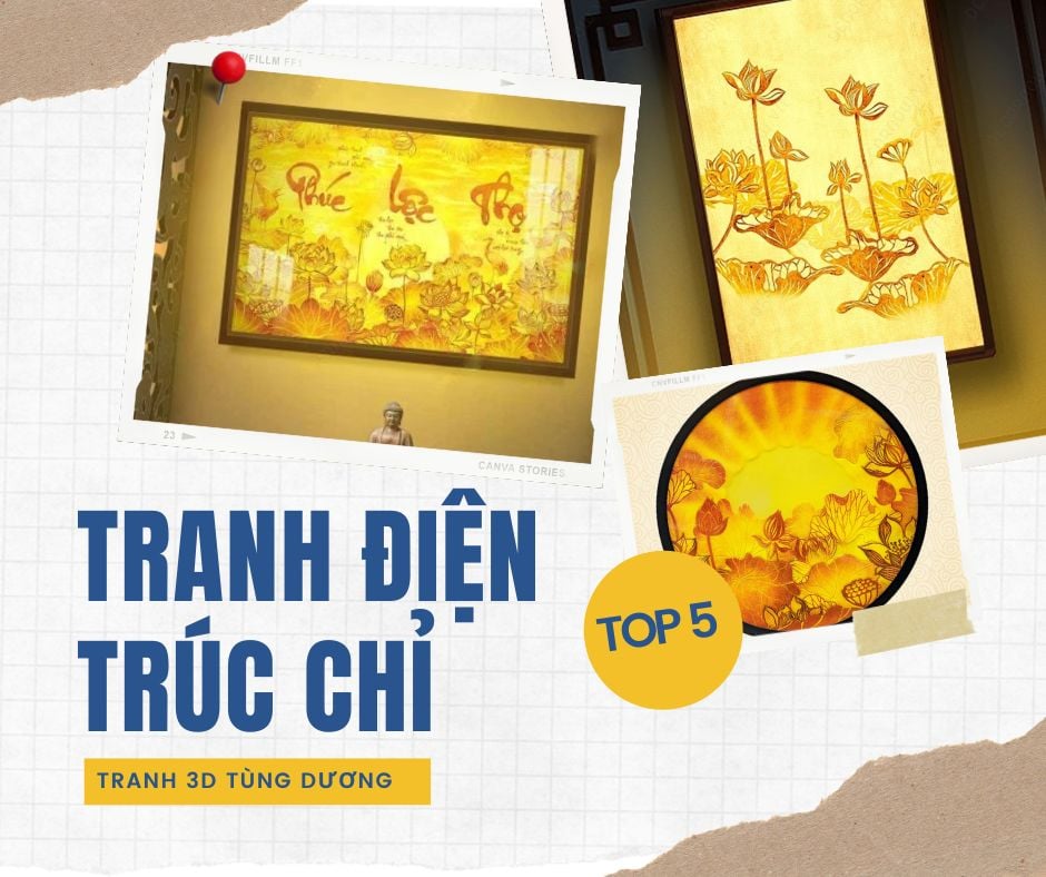 Tranh Điện Trúc Chỉ - Nghệ Thuật Ánh Sáng Sống Động