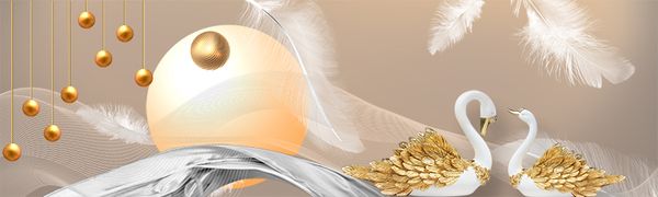 Tranh đôi thiên nga treo phòng ngủ