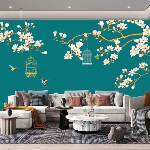 Tranh vải 3d dán tường indochine