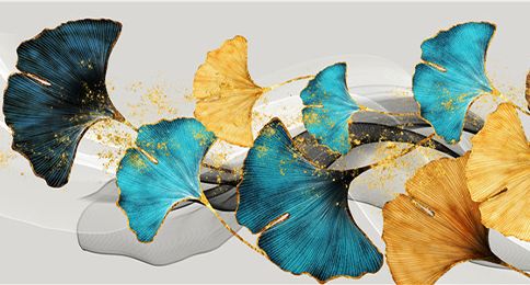 Tranh treo tường lá bạch quả