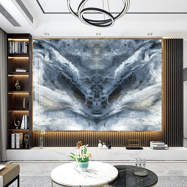 Tranh pvc vân đá đối xứng