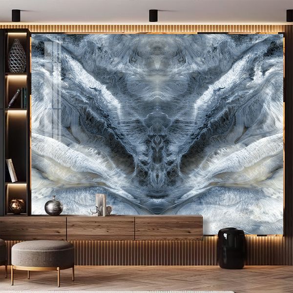 Tranh pvc vân đá đối xứng