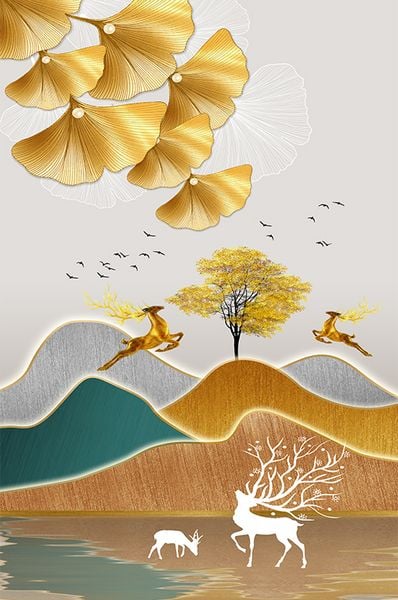 Tranh treo tường cầu thang lối đi