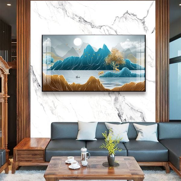 Tranh phong cảnh thiên nhiên treo phòng khách