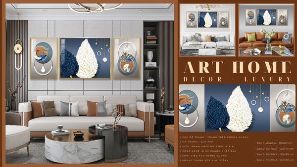 Tranh treo tường phòng khách hiện đại