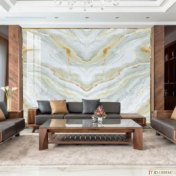 Tranh PVC vân đá ốp tường