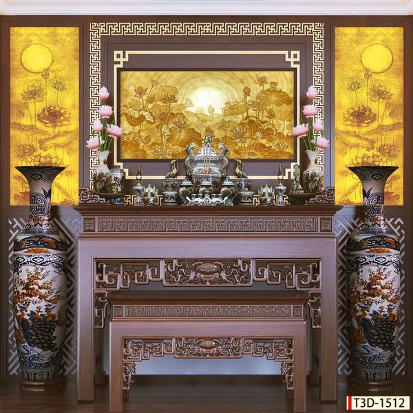 Tranh điện trúc chỉ phòng thờ