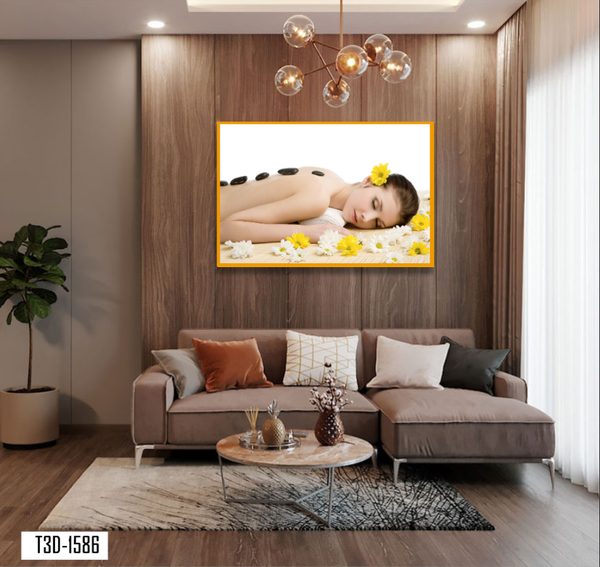 Tranh 3d treo tường spa 