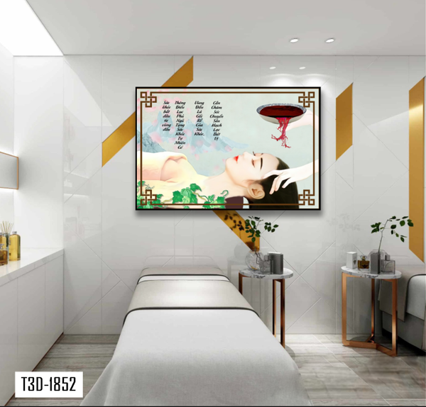 Tranh 3d trang trí spa
