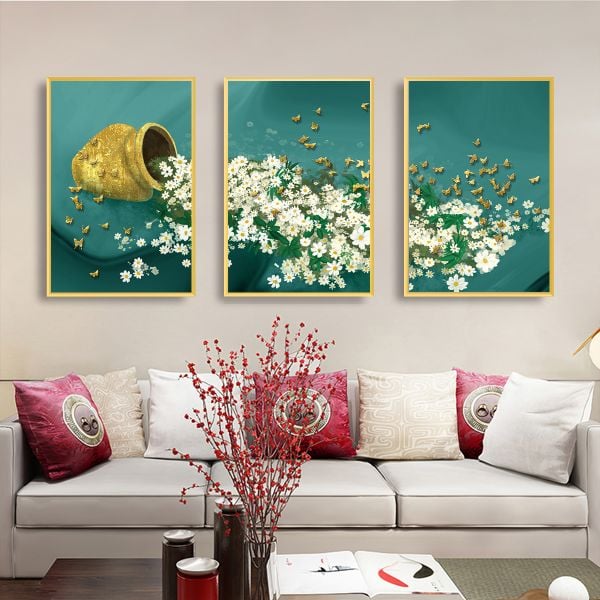 Tranh bình hoa treo tường