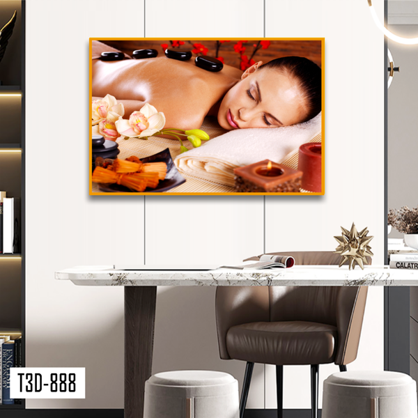 Tranh 3d treo tường spa
