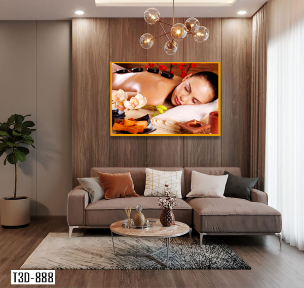 Tranh treo tường spa khung hợp kim