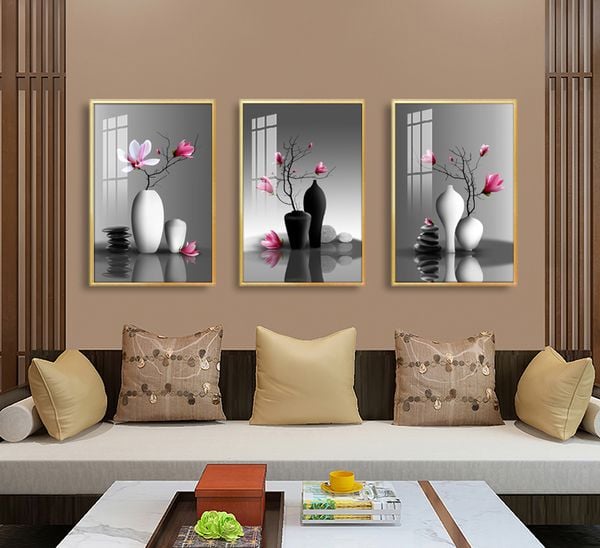 Tranh bình hoa treo tường