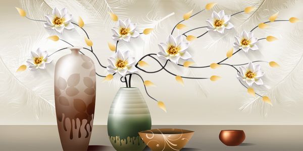 Tranh bình hoa treo tường