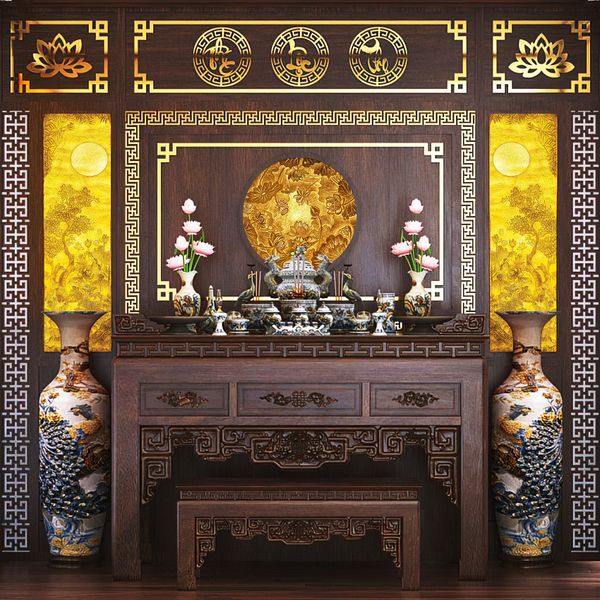 Tranh điện trúc chỉ Hoa sen