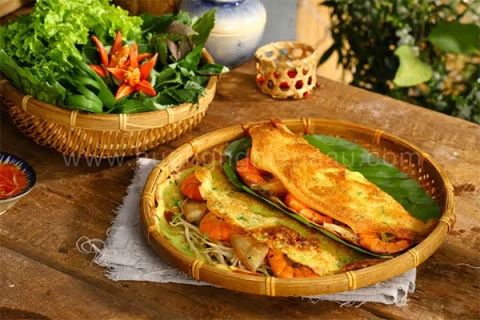Cách làm bánh xèo giòn rụm chuẩn vị Việt kết hợp gia vị Nhật Bản