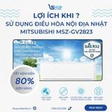 Tìm hiểu lợi ích khi sử dụng điều hòa Mitsubishi MSZ-GV2823