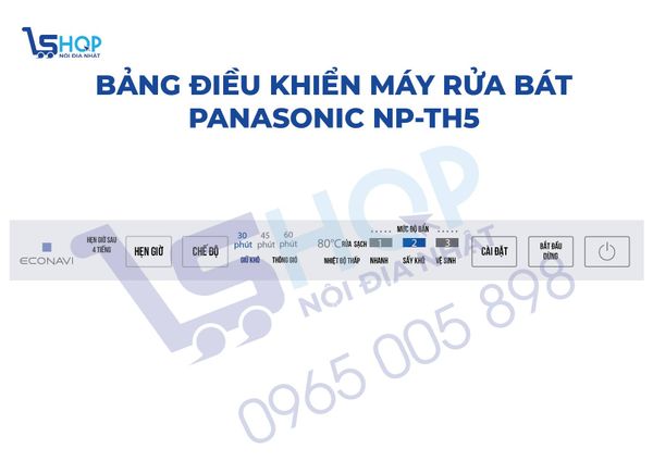 Máy rửa bát Panasonic NP-TH5