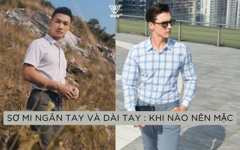 SỰ KHÁC BIỆT GIỮA ÁO SƠ MI NGẮN TAY VÀ DÀI TAY: KHI NÀO NÊN MẶC