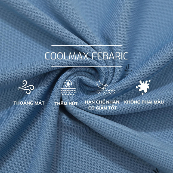 Chất liệu Coolmax cao cấp thoáng mát