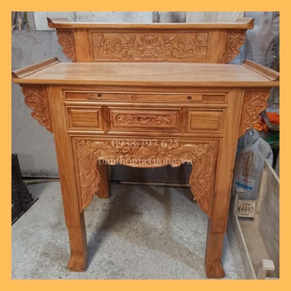 BÀN THỜ GIA TIÊN GỖ GÕ ĐỎ