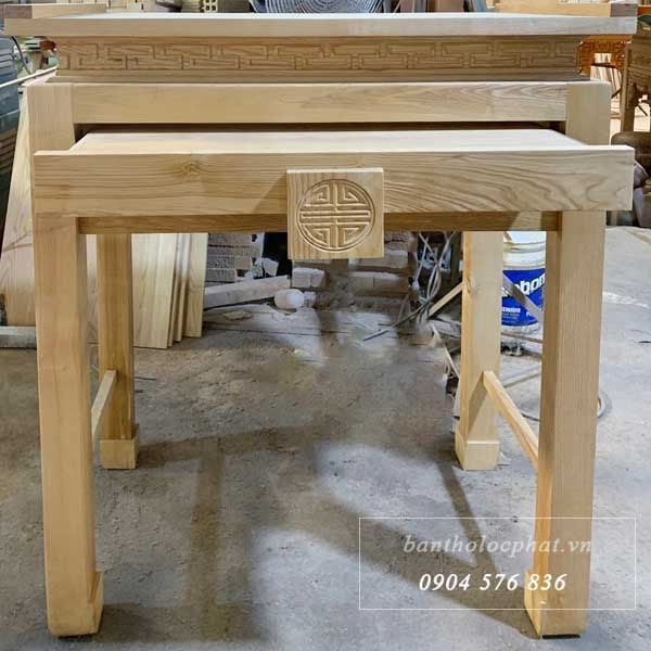 bàn thờ gỗ sồi