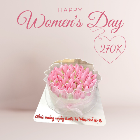 🌷 BÁNH HOA TULIP – MÓN QUÀ CHUẨN XỊN CHO NGÀY 8/3 🌷