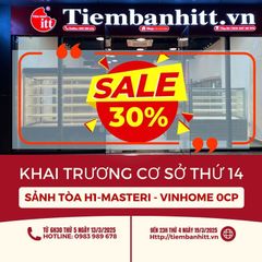 🎉 KHAI TRƯƠNG RỘN RÀNG - GIẢM 30% TOÀN BỘ BÁNH!