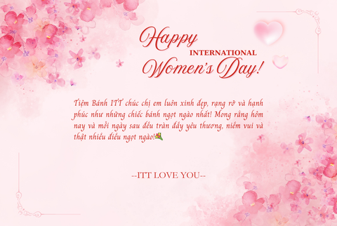 🌸 8/3 – Bánh ngọt thay lời yêu thương