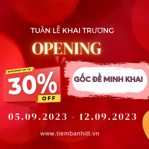 Tuần lễ khai trương-Sale 30%