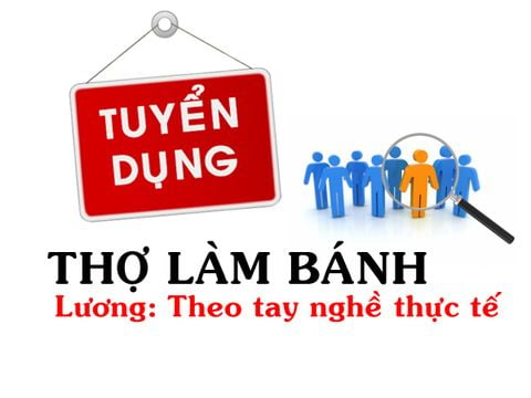 Tuyển thợ làm bánh