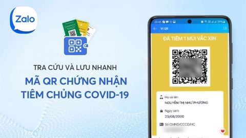 Cách nhận QR Code chứng nhận tiêm chủng Covid 19 trên Zalo