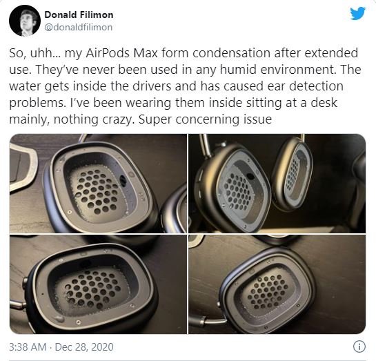 Lỗi 'chảy nước' của tai nghe AirPods Max ngày càng nghiêm trọng