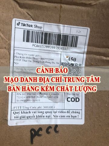 Cảnh Báo Hiện Có Đơn Vị TikTokShop Mạo Danh Địa Chỉ Trung Tâm Bán Hàng Nhái - Hàng Giả