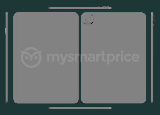 iPad Pro 2021 lộ ảnh render: Thiết kế không đổi, nâng cấp cấu hình, ra mắt vào tháng 3