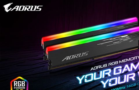 GIGABYTE giới thiệu bộ nhớ AORUS RGB 4400 MHz 16GB