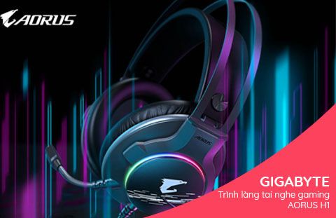 GIGABYTE trình làng tai nghe gaming – AORUS H1