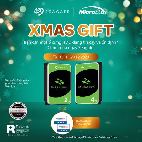 🎄 Seagate - Giáng sinh an lành, dữ liệu an toàn 🎁