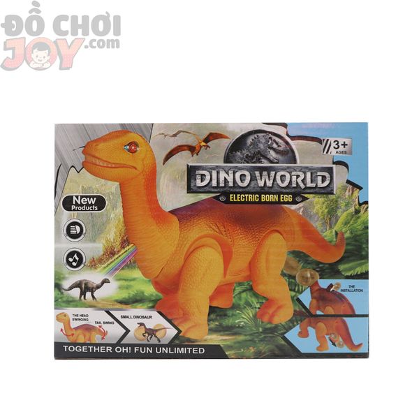 Đồ chơi khủng long pin cho bé trai - DINO WOLRD màu camb