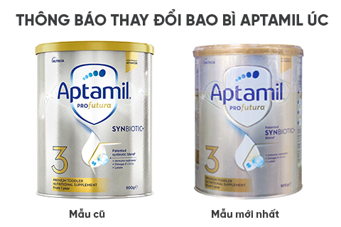 Thông báo về việc Aptamil Profutura Úc thay đổi bao bì mới